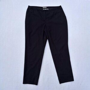 Halogen Taylor Fit Black Capri Trouser Slacks Pants Sz 8 Petite Corpcore Office